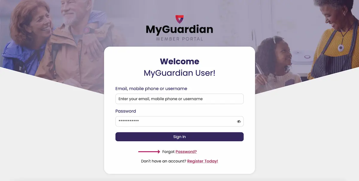 forgot password