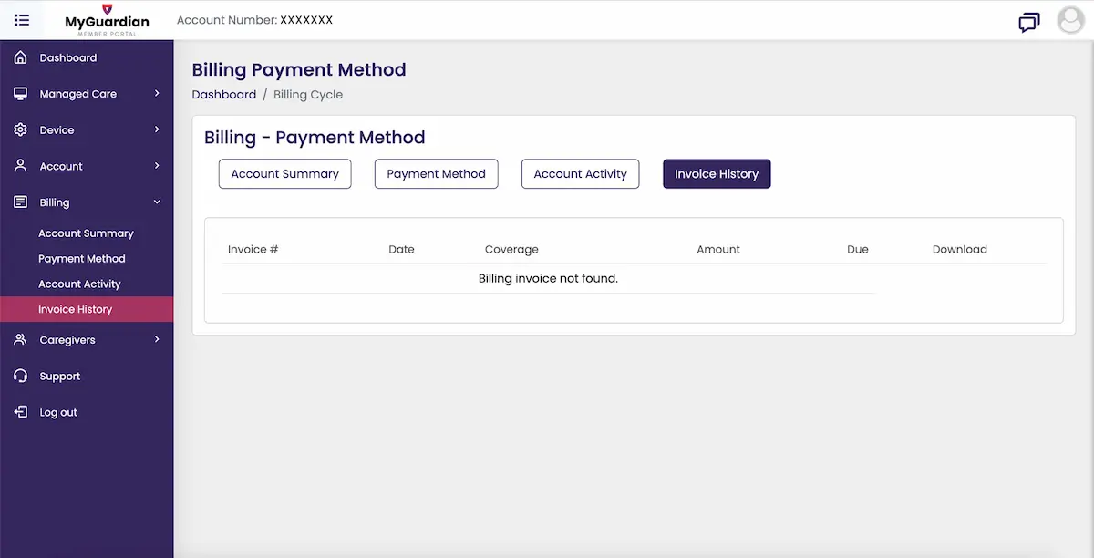 invoice history